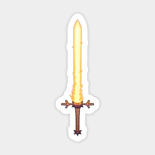 andrias Flaming sword Sticker